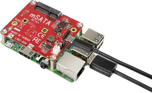 Renkforce USB/mSATA-Converter Shield Passend für (Entwicklungskits): Raspberry Pi von Renkforce