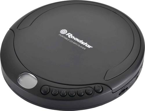 Roadstar PCD-498MP black Tragbarer CD-Player CD, CD-R, CD-RW, MP3, WMA Schwarz von Roadstar