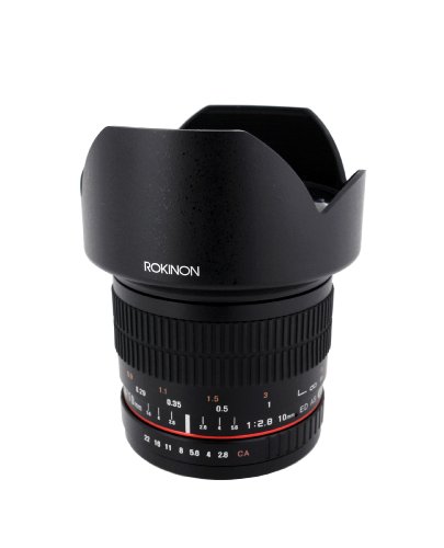 Rokinon 10mm F2.8 ED AS NCS CS Ultra Wide Angle Lens for Nikon Digital SLR Cameras with AE Chip for Auto Metering (10MAF-N) von Rokinon