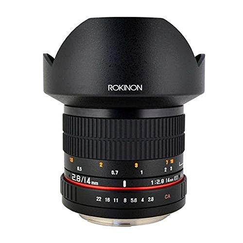 Rokinon 14 mm F2.8 Ultra-Weitwinkelobjektiv, Canon, schwarz, None von Rokinon