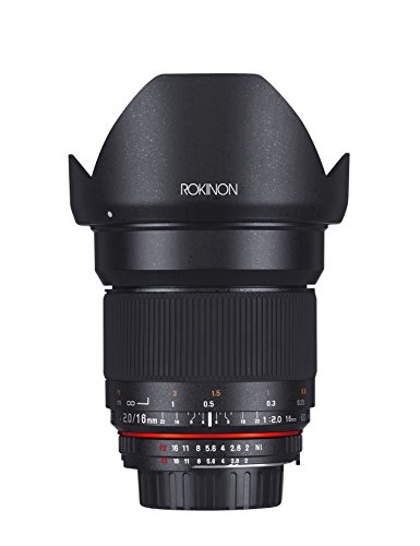 Rokinon 16MAF-N 16mm f/2.0 asphärisches Weitwinkelobjektiv für Nikon (DX) Kameras von Rokinon
