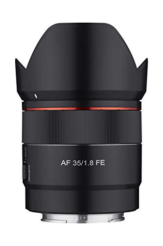 Rokinon 35 mm F1.8 Autofokus Compact Full Frame Weitwinkelobjektiv für Sony E Mount, Schwarz, IO3518-E von Rokinon