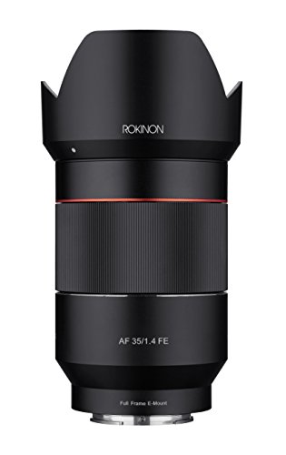 Rokinon AF 35 mm f/1.4 Autofokus Weitwinkelobjektiv für Sony FE Mount, Schwarz (IO3514-E) von Rokinon