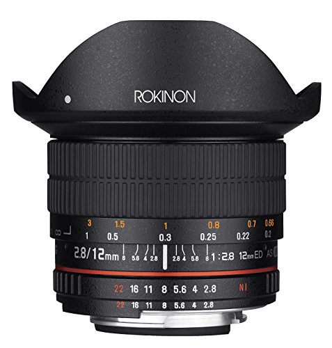 Rokinon F2.8 Ultra Wide Fischaugenobjektiv für Nikon AE DSLR-Kameras, 12 mm von Rokinon