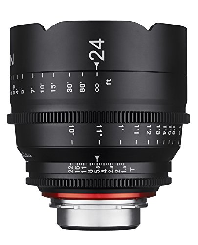 Rokinon Xeen XN24-C 24 mm T1.5 Professional CINE Objektiv für Canon EF, Schwarz von Rokinon