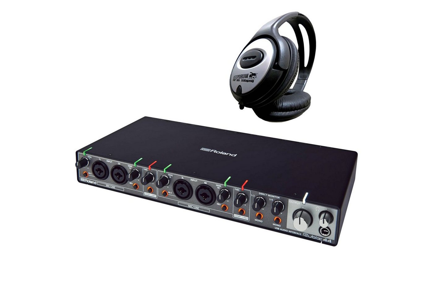 Roland Roland Rubix44 USB Audio-Interface mit Kopfhörer Digitales Aufnahmegerät von Roland