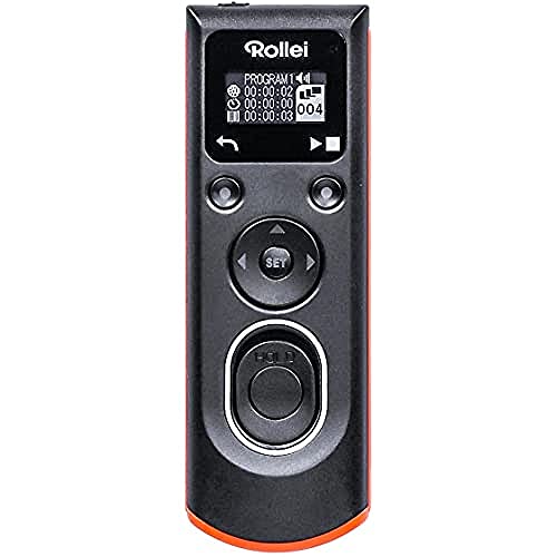 Rollei Kabelfernauslöser für Sony – erlaubt die Fernauslösung, Langzeitbellichtungen, Serienbild und Zeitintervall Aufnahmen Ihrer Canon DSLM/DSLR Kamera, OLED-Display beleuchtet, 28117 von Rollei