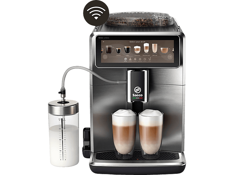 SAECO SM8889/00 Xelsis Suprema 22 Kaffeespezialitäten Kaffeevollautomat Titan Optik von SAECO