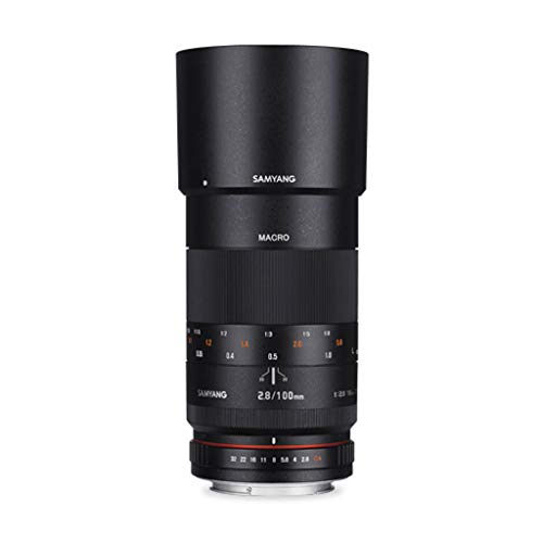 Samyang 100mm F2.8 Makro für Nikon F – Vollformat und APS-C Macro Teleobjektiv Festbrennweite für Nikon F-Mount, manueller Fokus, für Nikon D6, D780, D850, D5, D750, D3500, D7500, D500 von SAMYANG