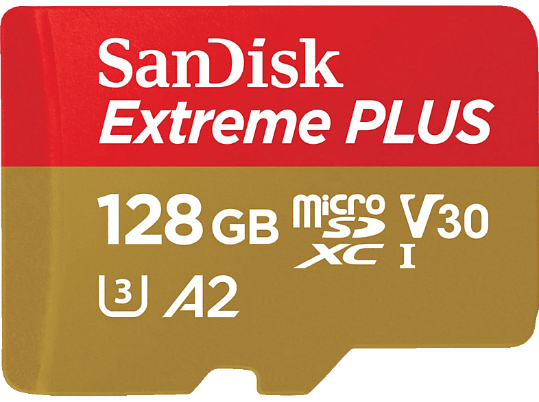 SANDISK Elite Extreme® PLUS UHS-I, Micro-SDXC Speicherkarte, 128 GB, 200 MB/s von SANDISK