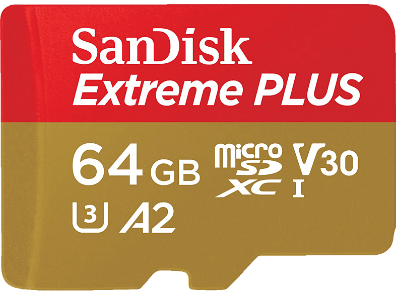SANDISK Elite Extreme® PLUS UHS-I, Micro-SDXC Speicherkarte, 64 GB, 200 MB/s von SANDISK