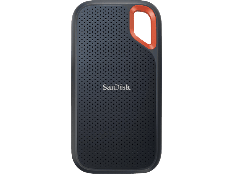 SANDISK Extreme Portable V2 Festplatte, 2 TB SSD, extern, Grau/Orange von SANDISK