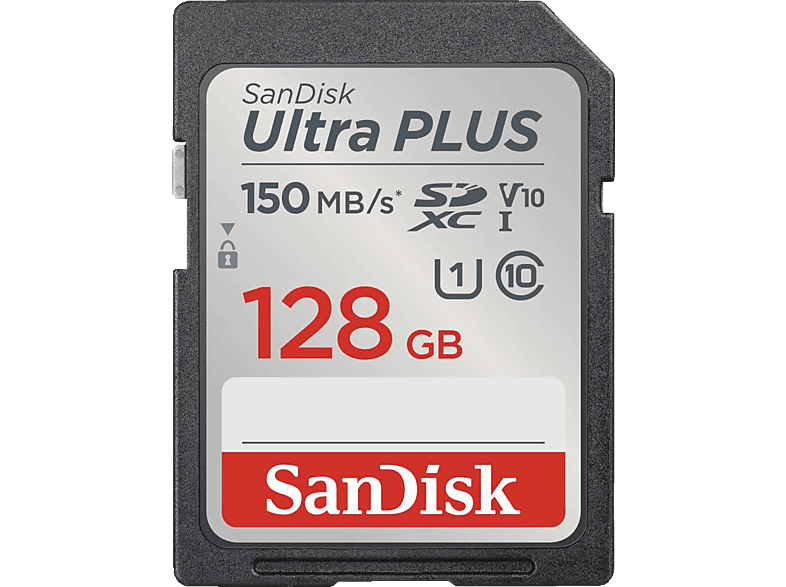 SANDISK PLUS SDXC™-UHS-I-Karte, SDXC Speicherkarte, 128 GB, 150 MB/s von SANDISK