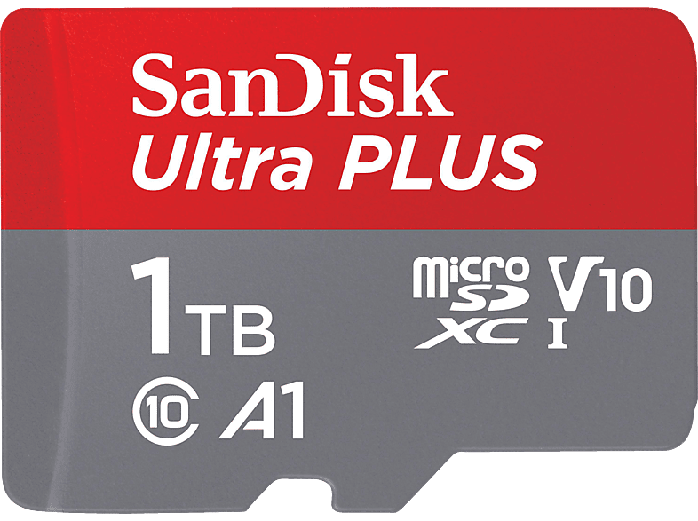 SANDISK Ultra® PLUS microSDXC™‐UHS‐I‐Karte, Micro-SDXC Speicherkarte, 1 TB, 160 MB/s von SANDISK