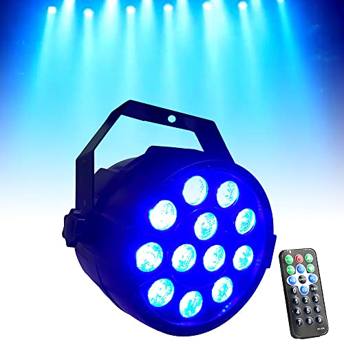 LED Par Scheinwerfer 12 LED Bühnenlicht Par Strahler mit Fernbedienung Party Lichter Disco Lichter Bühnenbeleuchtung von SHZICMY