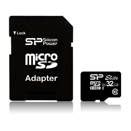 Silicon Power SP032GBSTHBU1V10-SP Class 10 Micro SDHC 32GB Speicherkarte von SP Silicon Power