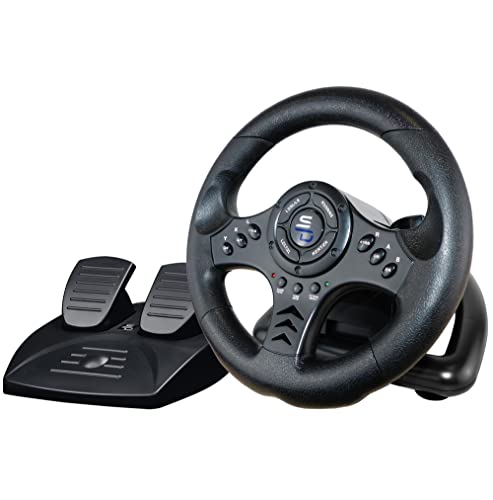 Subsonic Superdrive - Rennlenkrad SV450 Racing Wheel lenkräd mit Pedalen, Shift & Vibration - Xbox X/Series, Switch, PS4, Xbox One, PC (programmierbar für alle Spiele) von SUBSONIC
