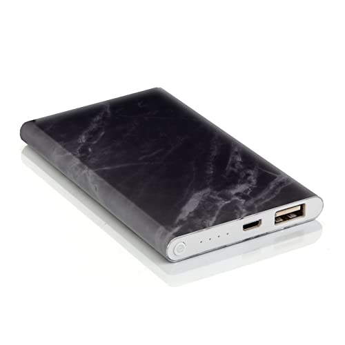 Good Design Works Tragbare Powerbank 4000mAh USB Handy Smartphone Ladegerät in Marmor - Geeignet für iPhone, Tablets und Elektrogeräte von SUCK UK