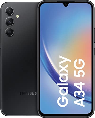 Samsung A346B Galaxy A34, All Carriers, 5G 128 GB (Awesome Graphite) ohne Simlock, ohne Branding von Samsung