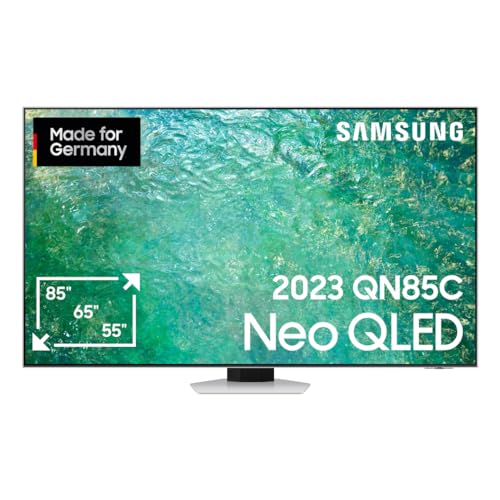 Samsung Neo QLED 4K QN85C 55 Zoll Fernseher (GQ55QN85CATXZG, Deutsches Modell), Neo Quantum HDR, Neural Quantum Prozessor 4K, Dolby Atmos, Smart TV [2023] von Samsung