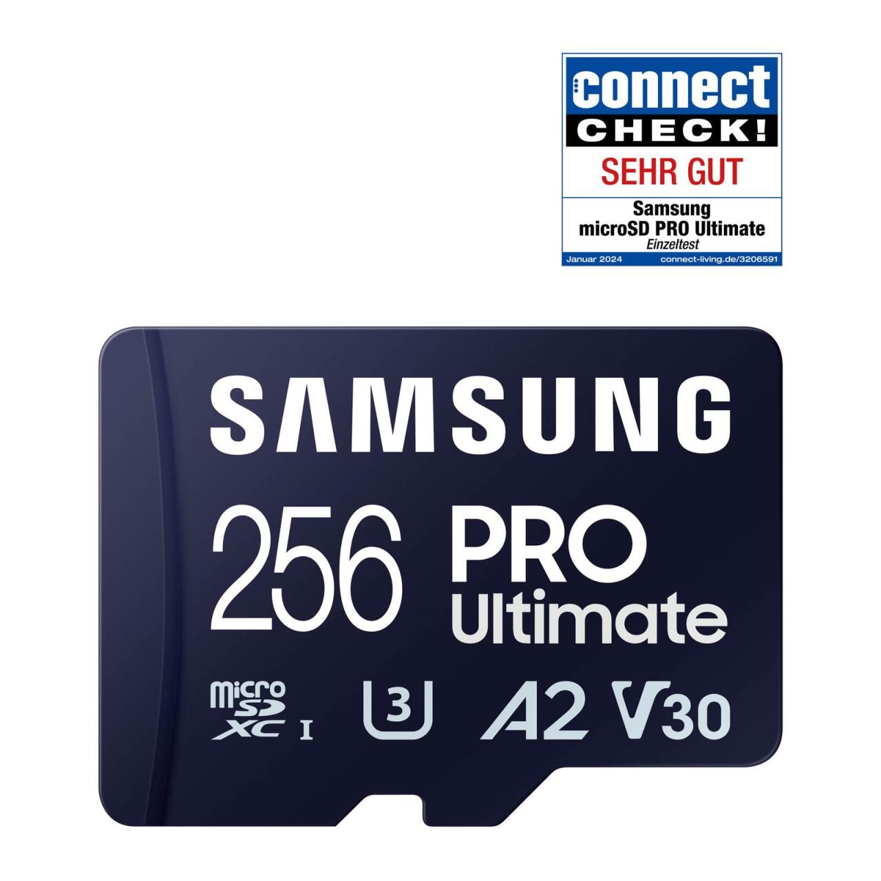 Samsung PRO Ultimate microSD-Speicherkarte inkl. SD Adapter - 256 GB von Samsung