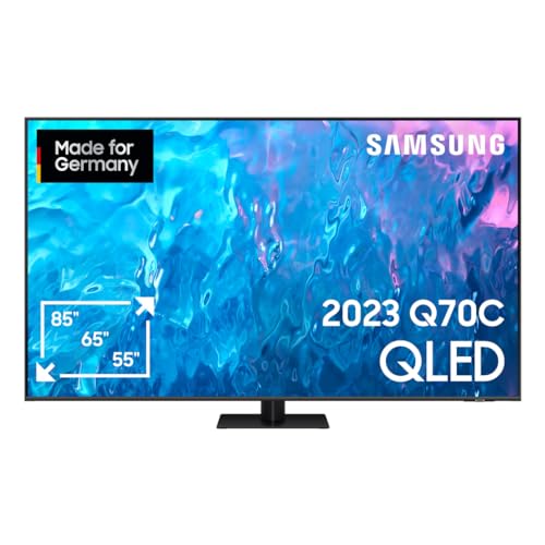 Samsung QLED 4K Q70C 85 Zoll Fernseher (GQ85Q70CATXZG, Deutsches Modell), Quantum Prozessor 4K, Motion Xcelerator Turbo+, Quantum HDR, Smart TV [2023] von Samsung