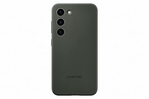 Samsung Silicone Smartphone Case EF-PS911 für Galaxy S23, Handy-Hülle, Silikon, Kratzfest, Schlankes Design, Khaki von Samsung
