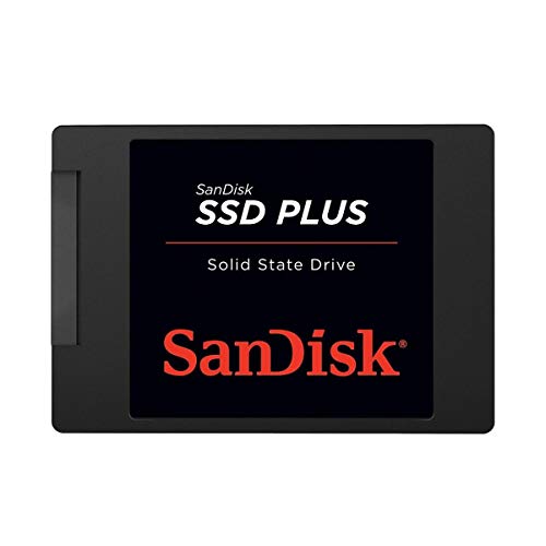SanDisk SSD Plus interne SSD Festplatte 240 GB (schnelleres Hoch,-Herunterfahren und Laden, Lesegeschwindigkeit 530 MB/s, Schreibgeschwindigkeit 440 MB/s, stoßfest) Festkörper-Laufwerk von SanDisk