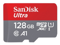 SanDisk Ultra - Flash-Speicherkarte (microSDXC-zu-SD-Adapter enthalten) - 128 GB von SanDisk