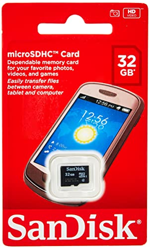 SanDisk microSDHC Speicherkarte 32 GB (Für Smartphone und Tablet, mehr Musik, Fotos und Videos, einfache Übertragung von Daten) von SanDisk