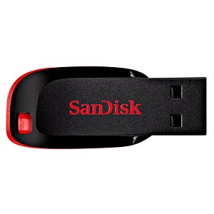 SanDisk USB-Stick Cruzer Blade schwarz, rot 128 GB von Sandisk