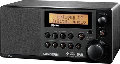 Sangean DDR-31+ Tischradio DAB+, UKW AUX Schwarz von Sangean