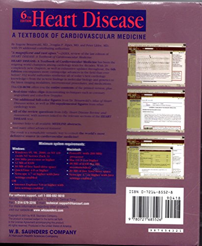 Heart Disease, 1 CD-ROM: A Textbook of Cardiovascular Medicine. For Windows 95/98/2000/NT 4.0 and MacOS 8.1 von Saunders