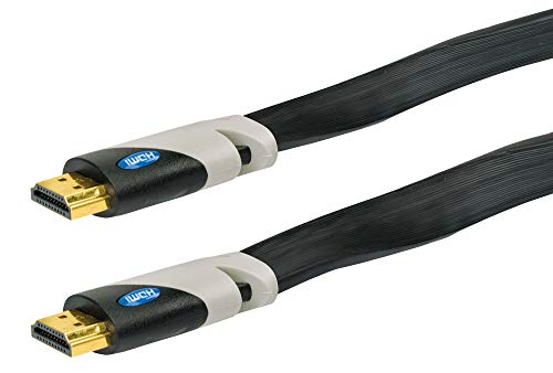 Schwaiger HDMF30 533 High-Speed Flachkabel (Ethernet, HDMI, 3 m) schwarz von Schwaiger GmbH