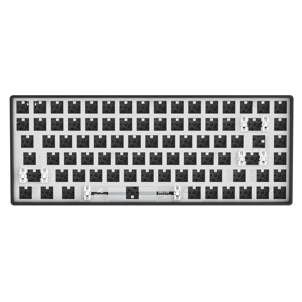 Sharkoon SKILLER SGK50 S3 Barebone Gaming Tastatur - komplett personalisierbare Gaming Tastatur im 75% Layout, Hot-Swap, RGB-Beleuchtung, QWERTZ-Layou von Sharkoon