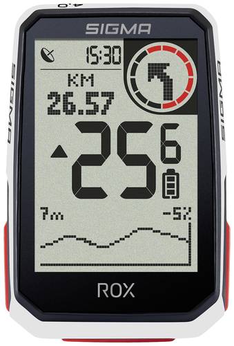 Sigma ROX 4.0 Fahrrad-Navi Fahrrad GPS, GLONASS, spritzwassergeschützt von Sigma