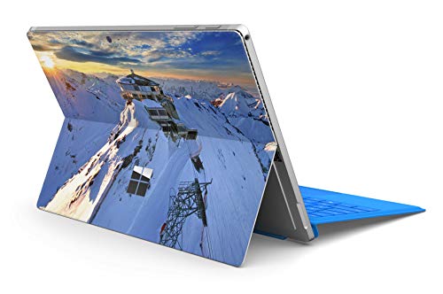 Skins4u Slim Premium Skin Klebeschutzfolie Tablet Schutzfolie Cover für Microsoft Surface Pro 4 5 6 Skins Aufkleber Alpen von Skins4u