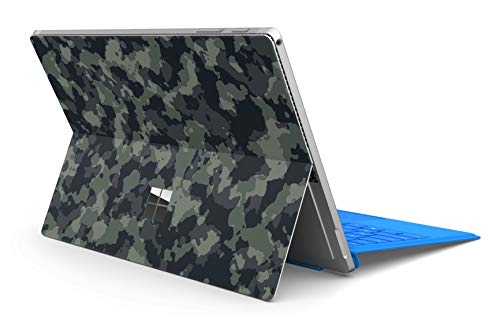 Skins4u Slim Premium Skin Klebeschutzfolie Tablet Schutzfolie Cover für Microsoft Surface Pro 7 Skins Aufkleber Dark Green camo von Skins4u