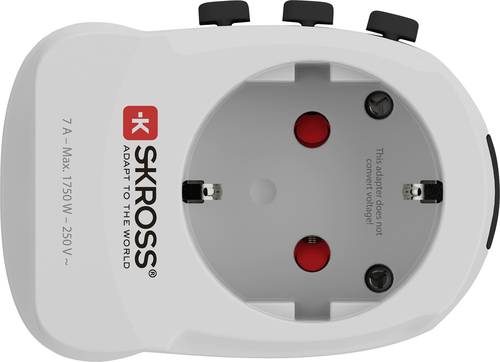 Skross 1302461 Reiseadapter PRO Light USB (4xA) von Skross