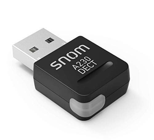 Snom A230 USB DECT-Dongle wird über den vorhandenen USB-Port des Snom Tischtelefons verbunden und dient fortan als DECT Basisstation, Keine Konfiguration nötig, 00004386 von Snom