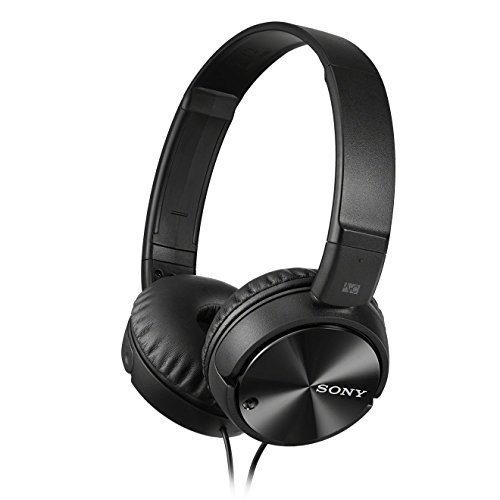 Sony Kopfhörer MDR-ZX110NA faltbarer Bügelkopfhörer mit Digital Noise Canceling, schwarz, 1 Stück ( 1er Pack ) von Sony