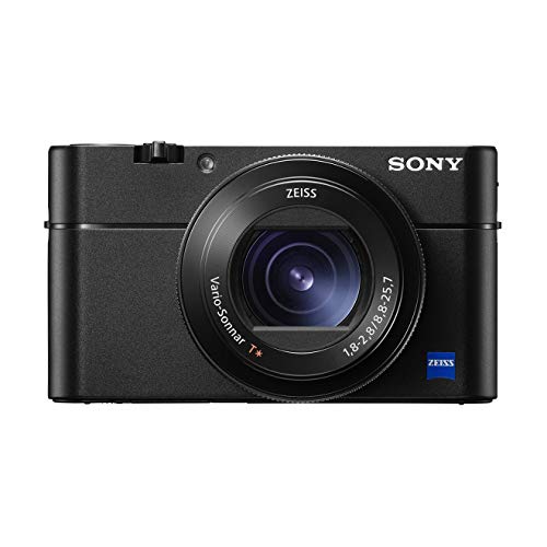Sony RX100 V | Premium-Kompaktkamera (1,0-Typ-Sensor, 24-70 mm F1.8-2.8-Zeiss-Objektiv, 4K-Filmaufnahmen und neigbares Display) von Sony
