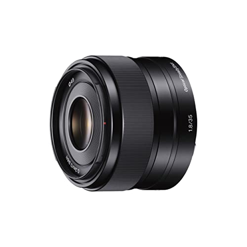 Sony SEL-35F18 Standard-Objektiv (Festbrennweite, 35 mm, F1.8, APS-C, geeignet für A6700, A6600, A6400, A6100, ZVE10, E-Mount) schwarz von Sony