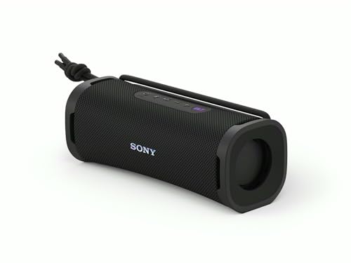 Sony ULT Field 1 - Kabelloser tragbarer Bluetooth-Lautsprecher mit ULT Power Sound, kraftvollem Bass, IP67, wasserdicht, staubdicht, stoßfest, 12h Akku, klare Gesprächsqualität, Outdoor- Schwarz von Sony