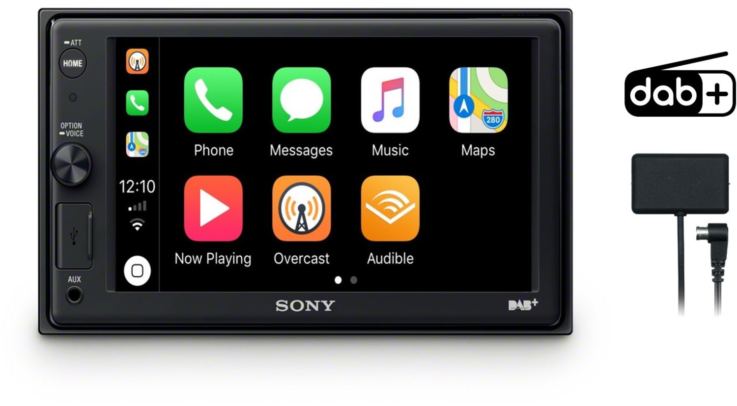 Sony XAV-AX1005KIT DAB+ Media Receiver mit Touchscreen 6,2 Zoll, Bluetooth und Apple CarPlay von Sony