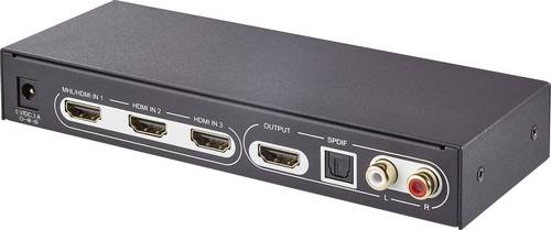 SpeaKa Professional SP-5441116 3 Port HDMI-Switch UHD 4K @ 60Hz von SpeaKa Professional
