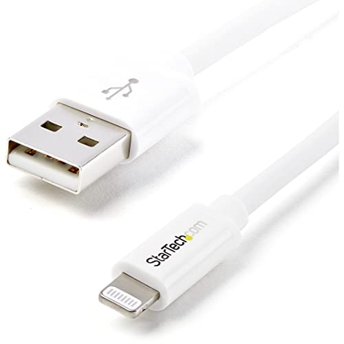 StarTech.com 2m Apple® 8 Pin Lightning Connector auf USB Kabel - Weiß - USB Kabel für iPhone / iPod / iPad - Ladekabel / Datenkabel von StarTech.com