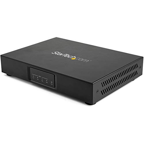 StarTech.com ST124HDVW Videowand Controller (2x2, 4K 60Hz, HDMI 2.0, EDID, 1 In 4 Out Video Wall Verteiler, RS-232 Steuerung) von StarTech.com