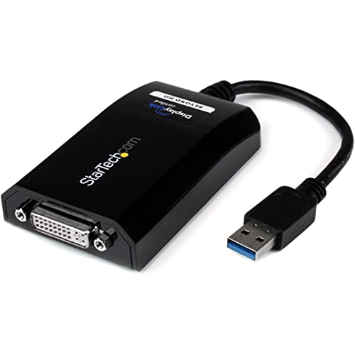 StarTech.com USB 3.0 auf DVI / VGA Adapter - 2048x1152 - Externe Video und Grafikkarte - Adapterkabel für einen Bildschirm(erweitert oder gespigelt) - Unterstützt Mac und Windows (USB32DVIPRO) von StarTech.com