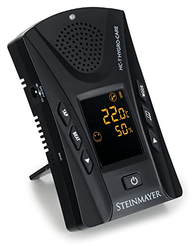 Steinmayer HC-1 Hygro-Care Hygrometer mit Tuner und Metronom - Thermometer und Hygrometer - Chromatisches Stimmgerät - Metronom-Funktion - Kopfhörerausgang - Betrieb mit optionalem Netzteil möglich von Steinmayer